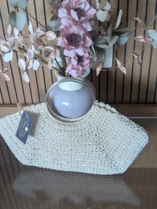 Bolso de fiesta beige sin estrenar