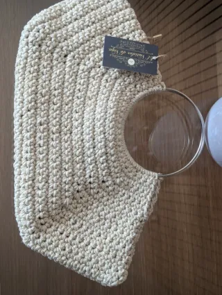 Bolso de fiesta beige sin estrenar