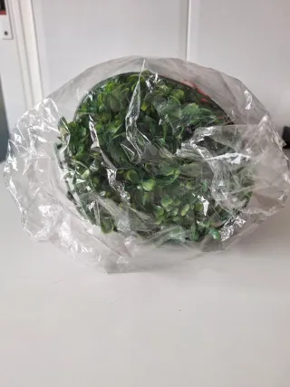 4 Paneles Pared Planta Artificial Jardín Vertical