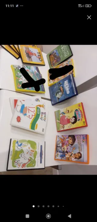 DVDs Infantiles: Nemo, Heidi, Dora