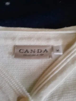 Chaqueta de algodón talla 44,con sombrero blanco