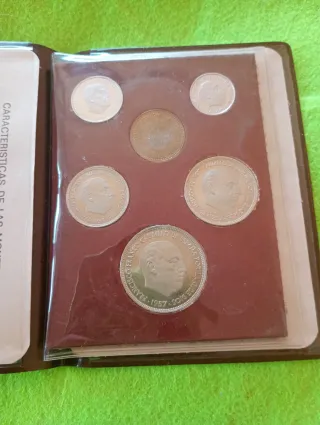 Colección Monedas Pruebas Numismáticas España 1974