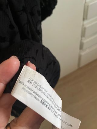 Abito corto nero Zara tg M