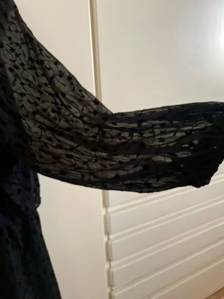 Abito corto nero Zara tg M