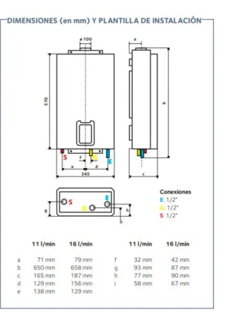 Calentador Chaffoteaux Avenir Plus LNX 16 SFT