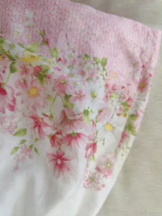 Vestido floral Mayoral 12 meses blanco y rosa