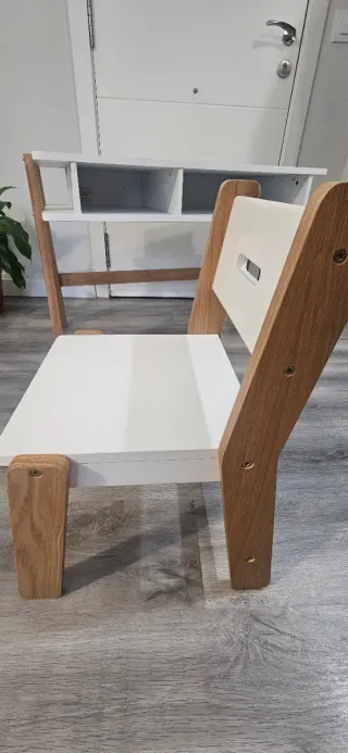 Mesa y Silla Escritorio Infantil Madera Vertbaudet