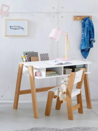 Mesa y Silla Escritorio Infantil Madera Vertbaudet