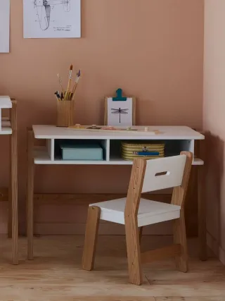 Mesa y Silla Escritorio Infantil Madera Vertbaudet