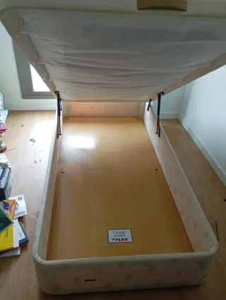 Canapé individual beige tela