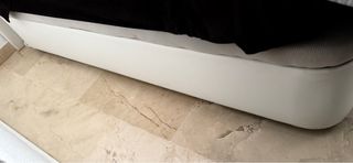 Canape abatible polipiel blanco