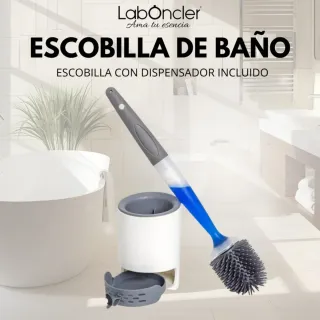 Escobilla de baño con dispensador