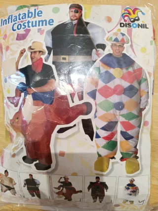 Disfraz Hinchable Payaso Carnaval Talla Única