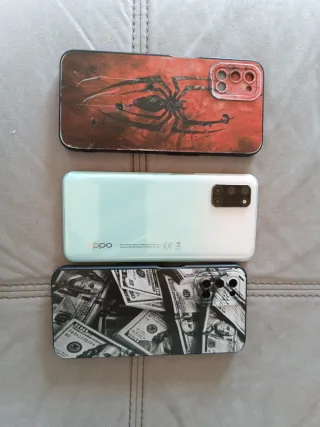 Oppo A52 con cover e scatola