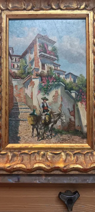 Cuadro al óleo sobre tabla