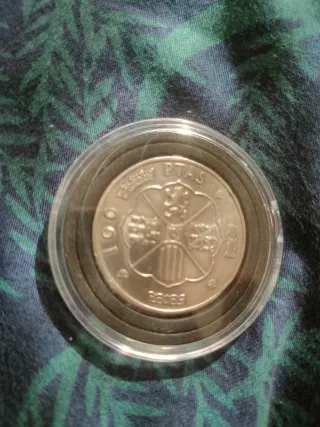 Moneda 100 Pesetas Plata 1966 Franco