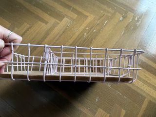 Organizador de escritorio de corcho y metal