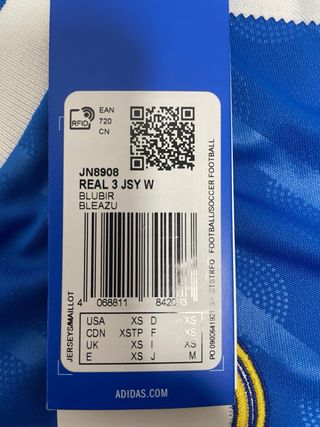 Camiseta Real Madrid Adidas Talla XS