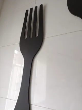 Decoración Pared Cubiertos Negro