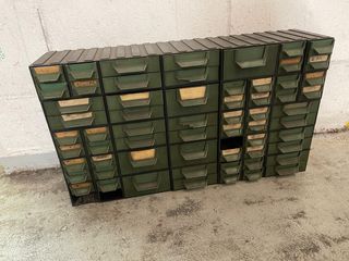 Cajonera Verde 60 Compartimentos