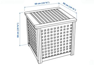 Mesa auxiliar IKEA modelo HOL de madera de acacia