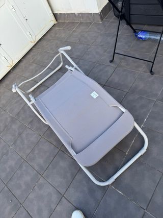 Tumbonas plegables grises