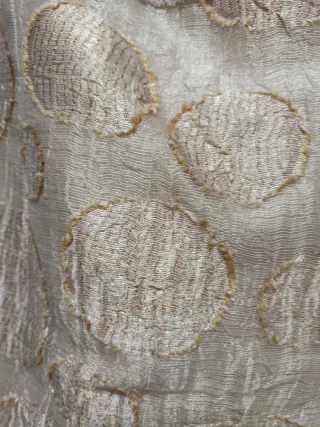 Vestido y Chaqueta de Fiesta Beige/Oro