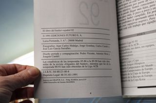 Revista Baloncesto: Gigantes del Basket: El libros del basket español 92.