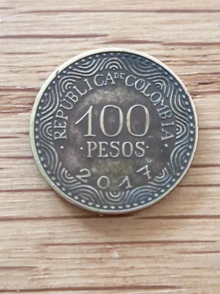 Moneda 100 Pesos Colombia 2017