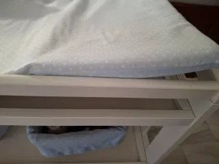 Cambiador Bebé IKEA Gulliver Blanco con cestas