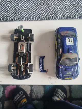 Subaru Scalextric efecto barro