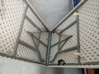 Mesa plegable blanca 140 cm