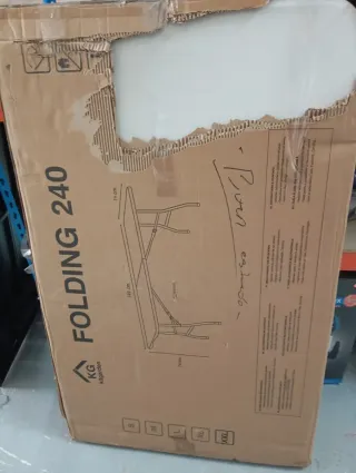 Mesa plegable blanca 140 cm