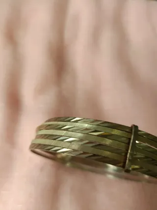 Brazalete de plata fino