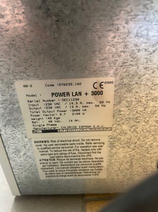 Power Lan Chloride +3000 UPS
