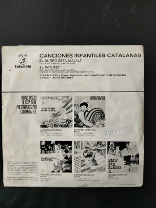 Pack de 4 vinilos pequeños. Cuentos y canc. infant