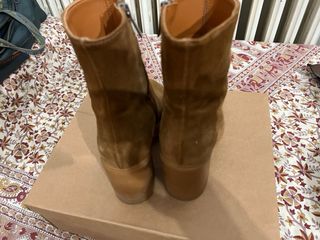 Stivaletto Ovye' beige/verde oliva