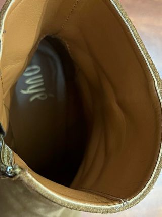 Stivaletto Ovye' beige/verde oliva