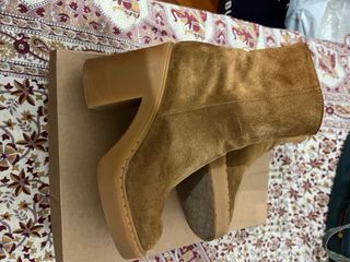 Stivaletto Ovye' beige/verde oliva