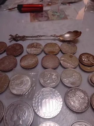 Lote monedas plata reservado Alejandro