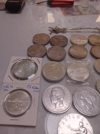 Lote monedas plata reservado Alejandro