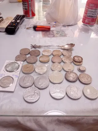 Lote monedas plata reservado Alejandro