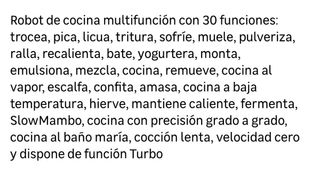 Robot Cocina Cecotec Mambo 9090