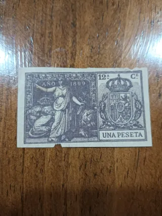 Sello Fiscal 1 Peseta 1899