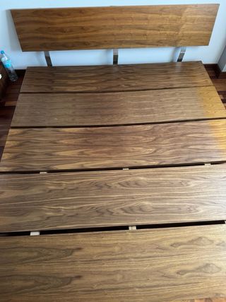 Base Tatami Madera y Acero con mesilla a juego