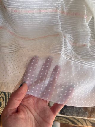 Vestido de Comunión Blanco con Detalles Rosas