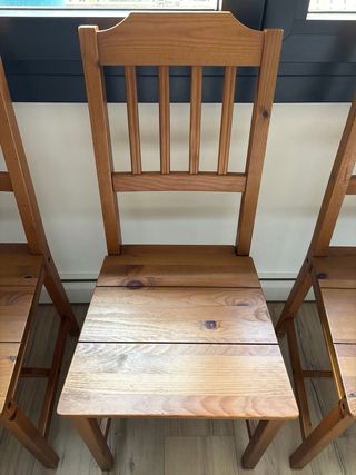 Pack 3 Sillas de Madera