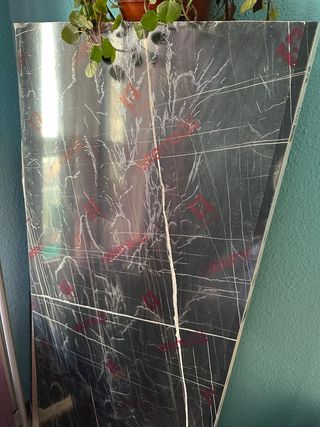 Encimera 150cm Mármol Negro Imitación