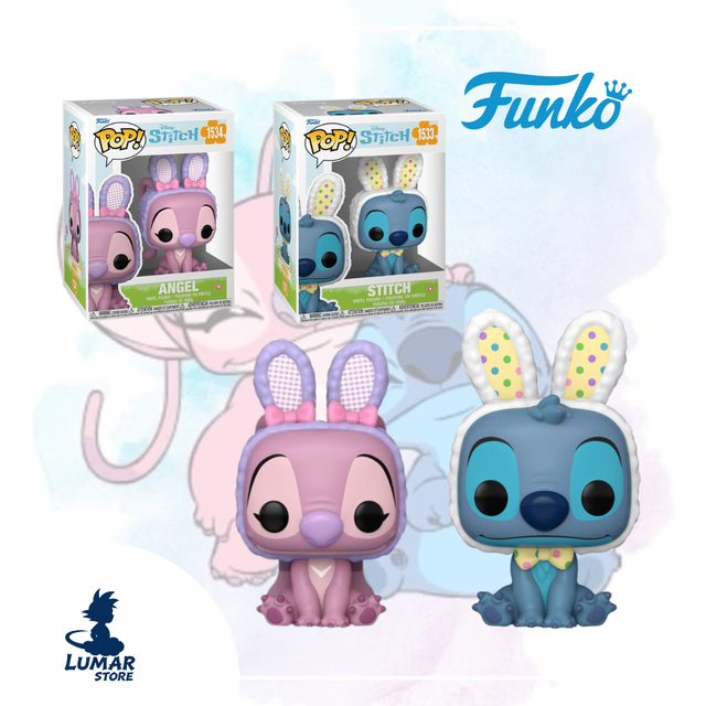 Pack Funko Pop! 1533 Stitch y 1534 Angel (Disney)