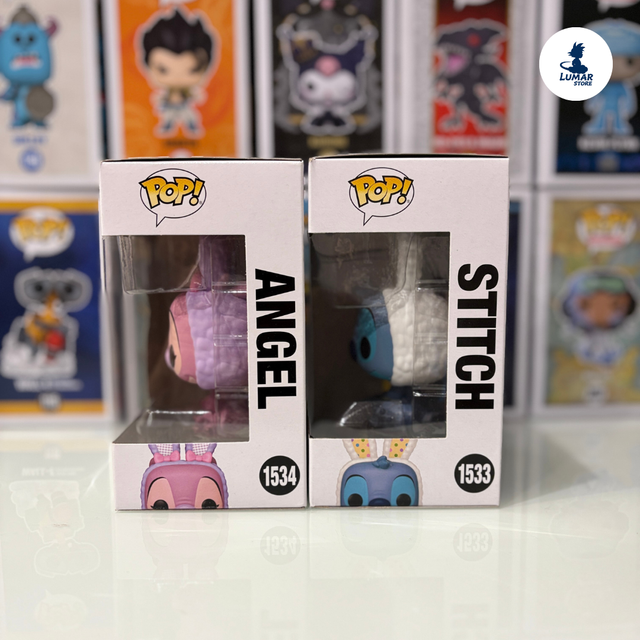 Pack Funko Pop! 1533 Stitch y 1534 Angel (Disney)